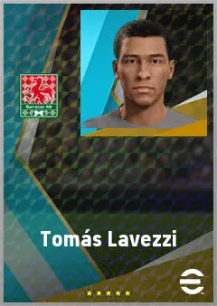 Tomás Lavezzi eFootball 2026 player card, 65 OVR LWF