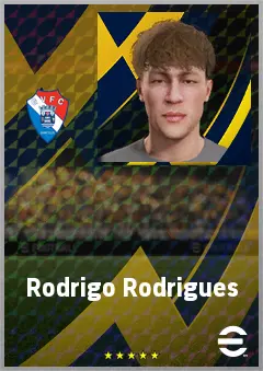 Rodrigo Rodrigues eFootball 2026 player card, 65 OVR CMF