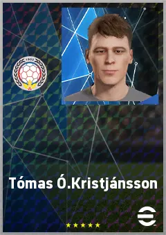 Tómas Ó.Kristjánsson eFootball 2026 player card, 61 OVR LWF