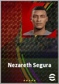 Nezareth Segura eFootball 2026 player card, 64 OVR CF