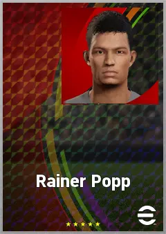 Rainer Popp eFootball 2026 player card, 61 OVR GK
