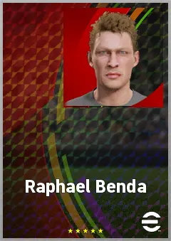 Raphael Benda eFootball 2026 player card, 56 OVR LB