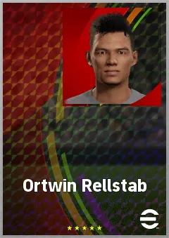Ortwin Rellstab eFootball 2026 player card, 58 OVR LMF