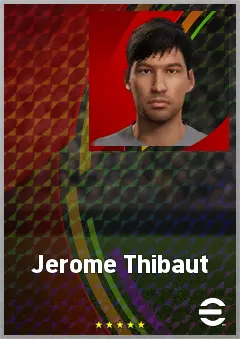 Jerome Thibaut eFootball 2026 player card, 58 OVR RMF