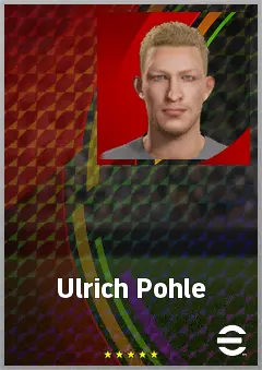 Ulrich Pohle eFootball 2026 player card, 58 OVR LMF