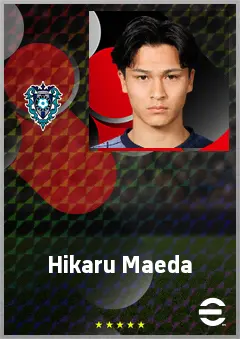 Maeda Hikaru eFootball 2026 player card, 61 OVR RMF