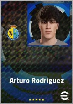 Arturo Rodríguez eFootball 2026 player card, 61 OVR RWF