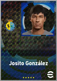 Josito González eFootball 2026 player card, 62 OVR DMF