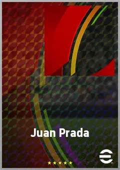 Juan Prada eFootball 2026 player card, 63 OVR DMF