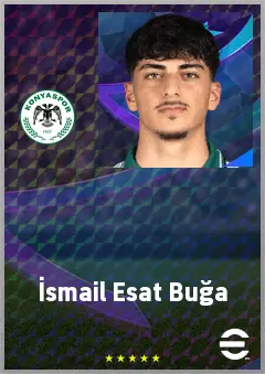 İsmail Esat Buğa eFootball 2026 player card, 62 OVR CMF