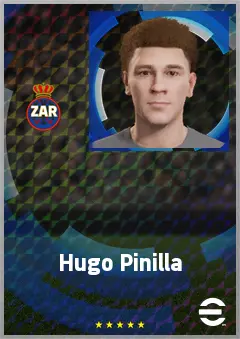 Hugo Pinilla eFootball 2026 player card, 61 OVR AMF
