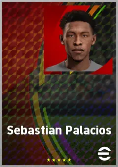 Sebastian Palacios eFootball 2026 player card, 63 OVR AMF