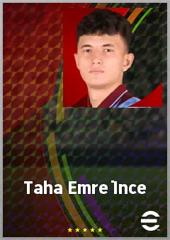 Taha Emre İnce eFootball 2026 player card, 62 OVR CB
