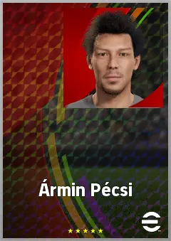 Ármin Pécsi eFootball 2026 player card, 69 OVR GK