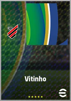 Vitinho eFootball 2026 player card, 64 OVR RB