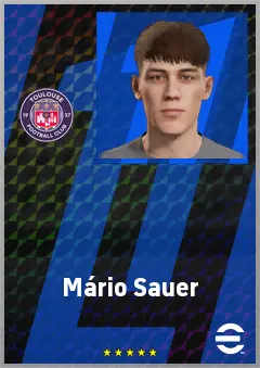 Mário Sauer eFootball 2026 player card, 68 OVR CMF