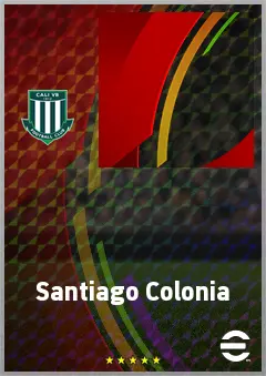 Santiago Colonia eFootball 2026 player card, 62 OVR AMF