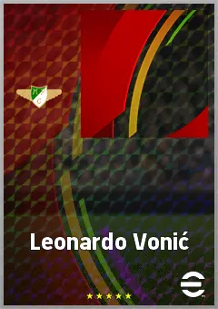 Leonardo Vonić eFootball 2026 player card, 67 OVR CF