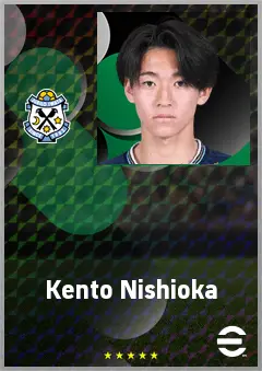 Nishioka Kento eFootball 2026 player card, 60 OVR CMF