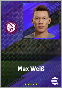 Max Weiß eFootball 2026 player card, 71 OVR GK