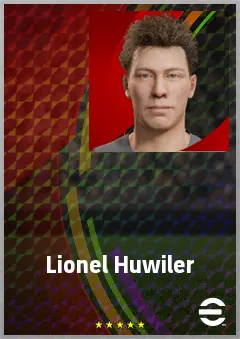 Lionel Huwiler eFootball 2026 player card, 63 OVR GK