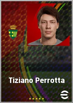 Tiziano Perrotta eFootball 2026 player card, 67 OVR CF