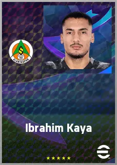 Ibrahim Kaya eFootball 2026 player card, 65 OVR LWF