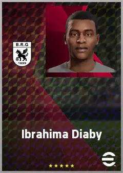 Ibrahima Diaby eFootball 2026 player card, 66 OVR CMF