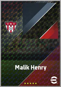 Malik Henry eFootball 2026 player card, 65 OVR RMF