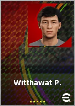 Witthawat P. eFootball 2026 player card, 61 OVR CF