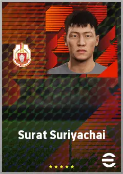 Surat Suriyachai eFootball 2026 player card, 61 OVR RWF