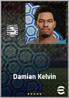 Damian Kelvin eFootball 2026 player card, 67 OVR CB
