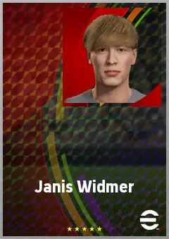 Janis Widmer eFootball 2026 player card, 61 OVR GK