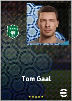Tom Gaal eFootball 2026 player card, 71 OVR CB