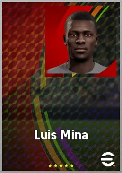 Luis Mina eFootball 2026 player card, 65 OVR RB