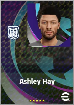 Ashley Hay eFootball 2026 player card, 65 OVR CF