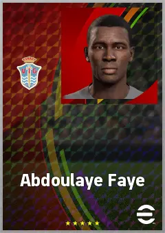 Abdoulaye Faye eFootball 2026 player card, 68 OVR CB