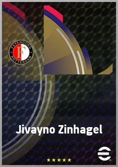 Jivayno Zinhagel eFootball 2026 player card, 63 OVR LWF
