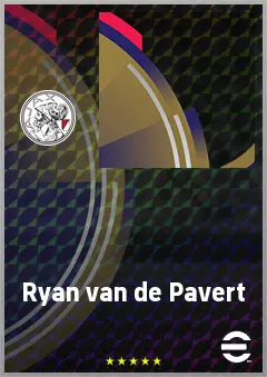 Ryan van de Pavert eFootball 2026 player card, 65 OVR RB