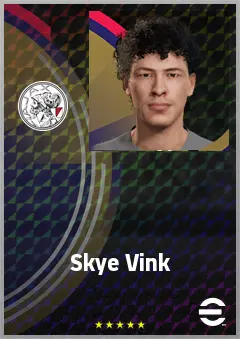 Skye Vink eFootball 2026 player card, 66 OVR CF
