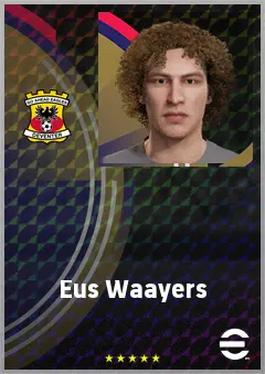 Eus Waayers eFootball 2026 player card, 64 OVR RB