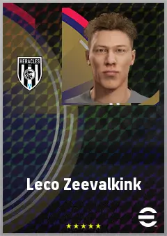 Leco Zeevalkink eFootball 2026 player card, 65 OVR GK