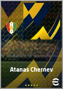 Atanas Chernev eFootball 2026 player card, 67 OVR CB