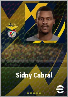 Sidny Cabral eFootball 2026 player card, 71 OVR RB