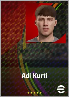 Adi Kurti eFootball 2026 player card, 69 OVR CB