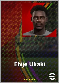 Ehije Ukaki eFootball 2026 player card, 66 OVR RMF