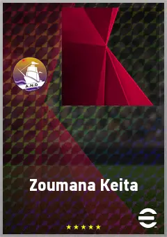Zoumana Keita eFootball 2026 player card, 68 OVR CB