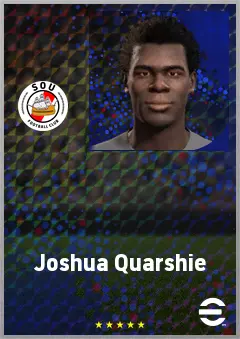 Joshua Quarshie eFootball 2026 player card, 69 OVR CB