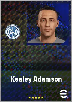 Kealey Adamson eFootball 2026 player card, 67 OVR RB