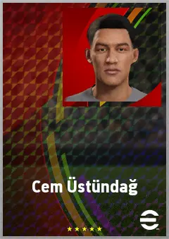 Cem Üstündağ eFootball 2026 player card, 66 OVR CMF